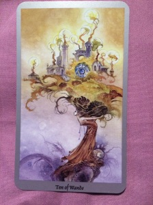 Ten of Wands, from the Shadowscapes deck.
