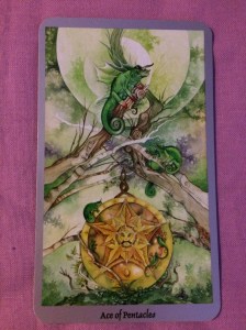 Ace of Pentacles from the Shadowscapes tarot
